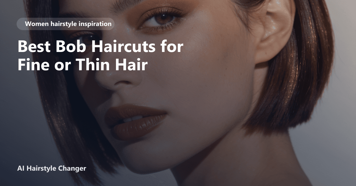 Editorial cover showing volume-boosting bob haircuts for fine or thin hair