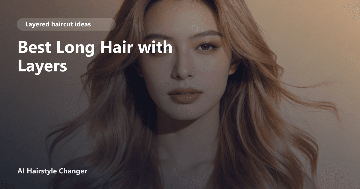 Editorial cover showing long layered hair with soft waves and face-framing movement