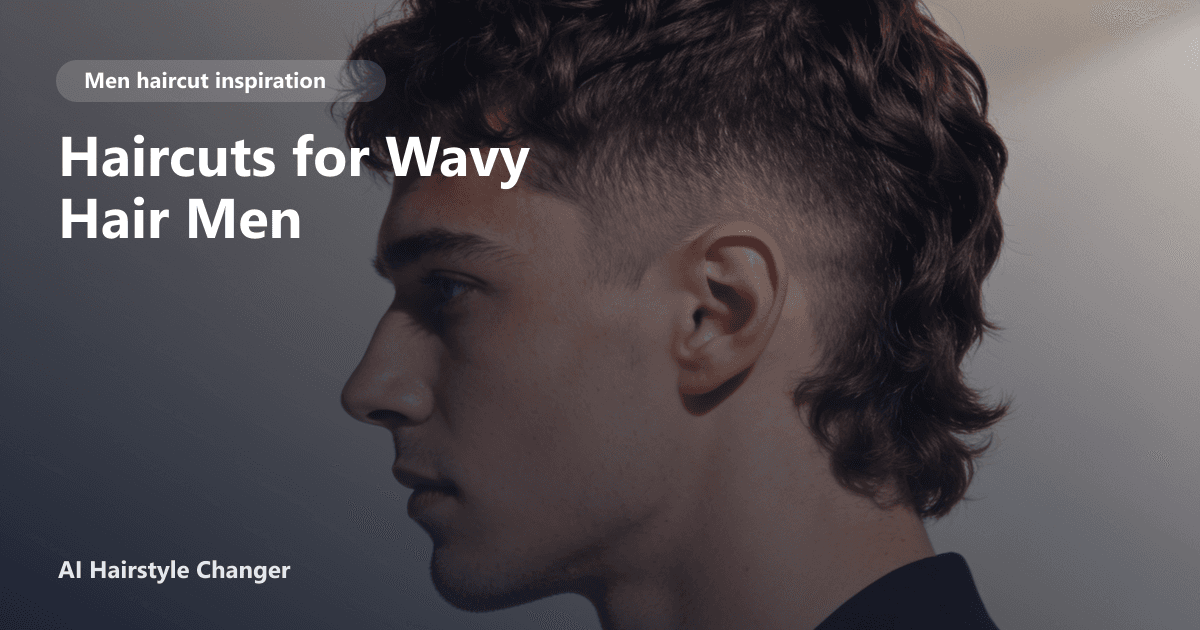 Editorial cover showing haircuts for men with wavy hair and natural texture