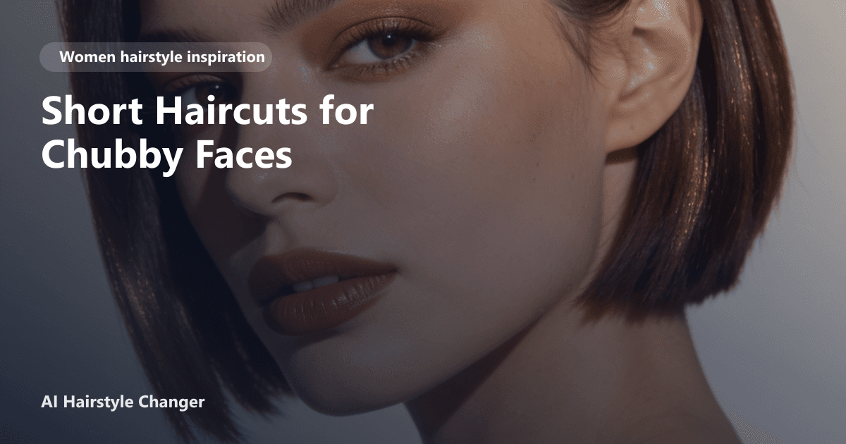 Woman with a textured pixie cut and side-swept bangs, smiling and showing how short hair flatters a round or chubby face shape