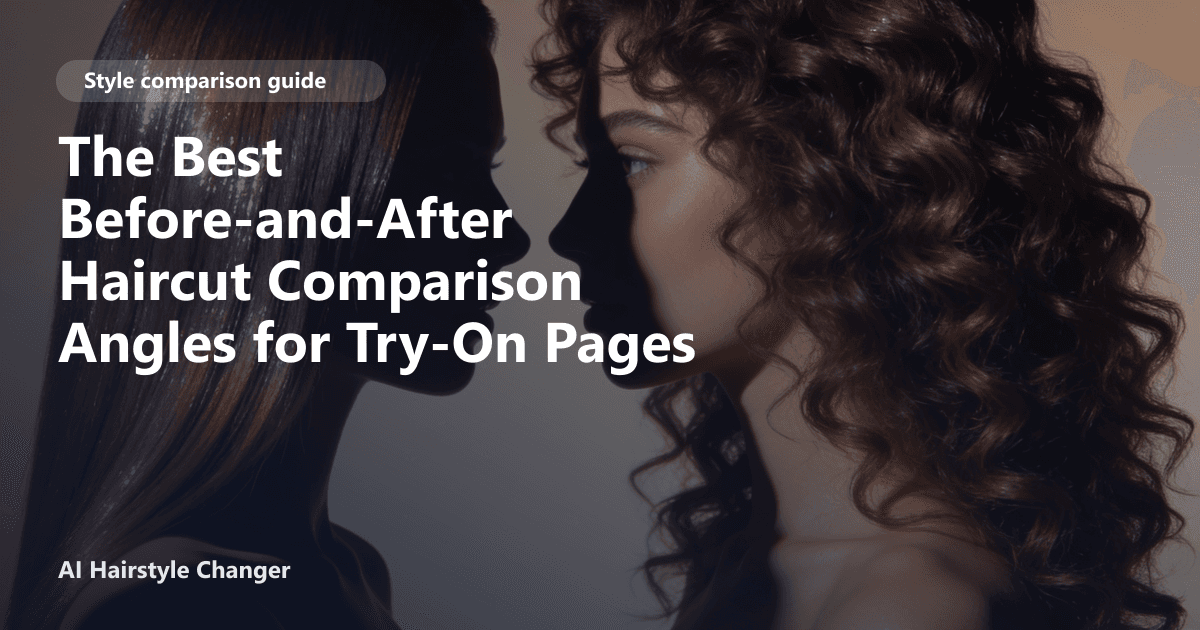 A woman with shoulder-length hair shown in four angles - front, side, back, and three-quarter - each overlaid with the article title.