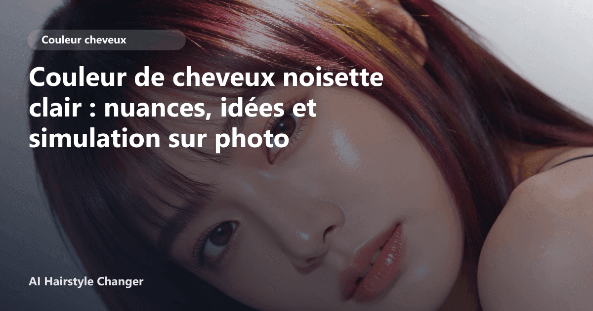 Portrait éditorial lié à couleur de cheveux noisette clair, montrant une idée de coiffure à prévisualiser avant le salon.