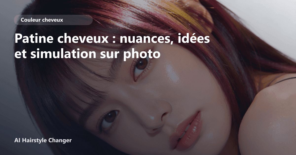 Galerie avant/après simulation de patine sur cheveux blonds