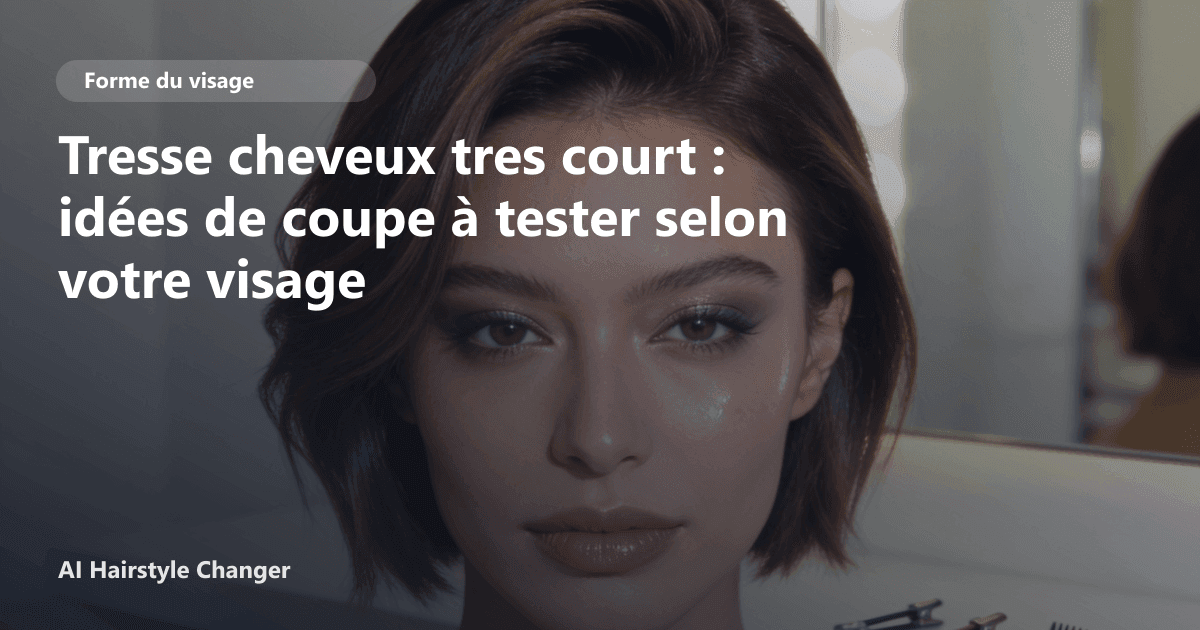 Portrait éditorial lié à tresse cheveux tres court, montrant une idée de coiffure à prévisualiser avant le salon.
