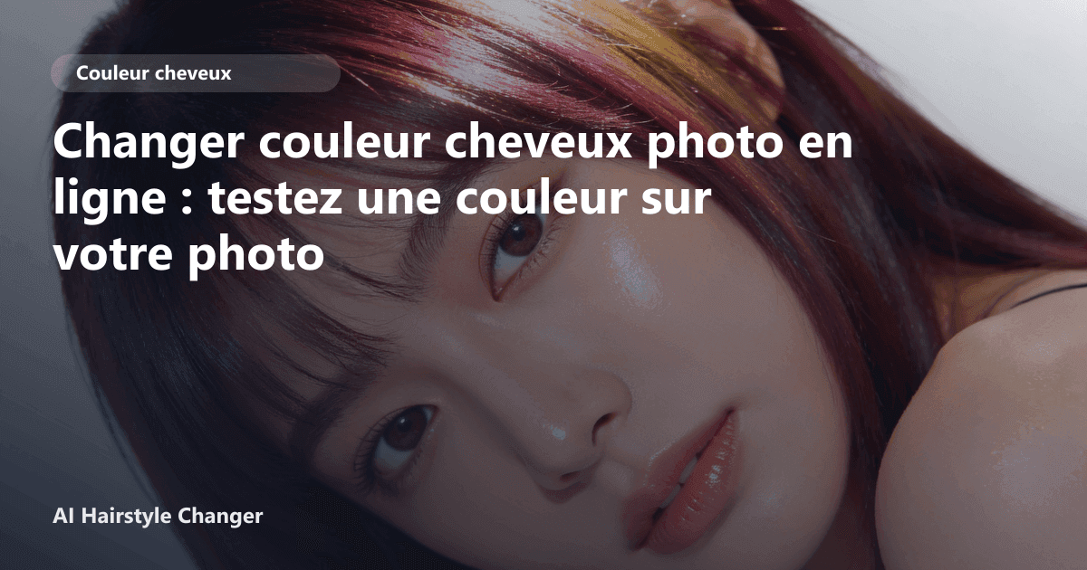 Portrait éditorial lié à changer couleur cheveux photo en ligne, montrant une idée de coiffure à prévisualiser avant le salon.